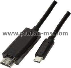 КАБЕЛ HDMI/USB-C МЪЖКИ 2M KRUGER &amp; MATZ