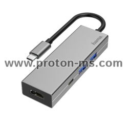 USB-C Hub, Multiport, 4 Ports, HAMA-200107
