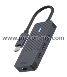 4 ports USB-C Hub, RAPOO-11417