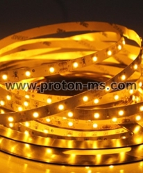SMD 3528 LED Flexible Strip, yellow, 1m, 4.8W/m, 12V DC, 60 LEDs/M
