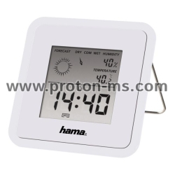 Цифров термометър/хигрометър HAMA TH-50 113988, Бял