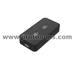 USB хъб със захранване HAMA, USB 2.0, 7-портов, 480 Mbit/s, Черен