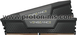 Памет Corsair Vengeance Black, 32GB (2x16GB) DDR5 DRAM, 6400MHz, CL32, CMK32GX5M2B6400C32