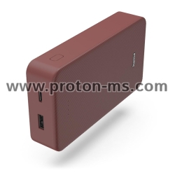 Hama "Colour 20" Power Pack, 20000 mAh, 2 Outputs: USB-C, USB-A, red