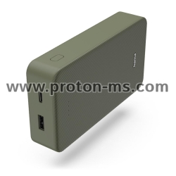 Hama "Colour 20" Power Pack, 20000 mAh, 2 Outputs: USB-C, USB-A, green