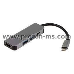 USB HUB 3.0 TYPE C – 2XUSB(F) + 1XTYPE C(F) + 1X HDMI