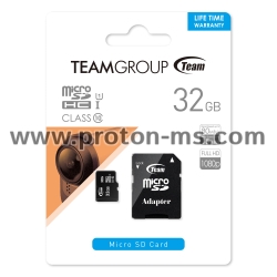 Memory card Team Group 32GB Micro SDHC/SDXC UHS-I CARD + SD Adapter