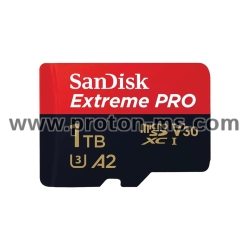 Memory card SANDISK Extreme PRO microSDXC, 1TB, Class 10 U3, A2, V30, 140 MB/s with SD adapter