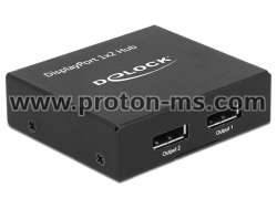 Delock DisplayPort 1.2 Splitter 1 x DisplayPort in > 2 x DisplayPort out 4K