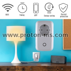 Умен Контакт WiFi Smart Remote Control Power Socket Outlet with Timer Function Control