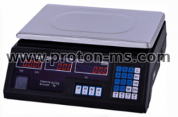 Electronic Scale, 40 kg max., metal tray