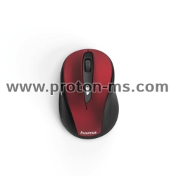 Hama &quot;MW-400&quot; Optical 6-Button Wireless Mouse, red/black