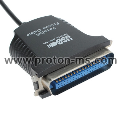 USB Кабел за Принтер 1 м., Кабелен конектор и преходник, USB Успореден BF-1284