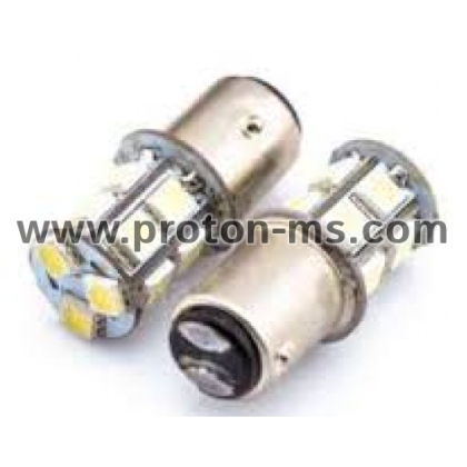 Diode bulbs with 13 diodes with white double ligh, Set of 2 pcs.