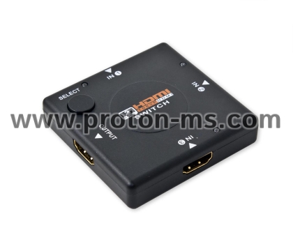 HDMI Switch, 3 Inputs - 1 Output, 1080P 3D