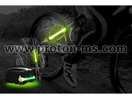 HJ008-2 Ultra Bright 2 LED Lights Set For Cycling Bicycle