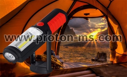 Силен къмпинг фенер мощна лампа прожектор CREE LED магнити кука за закачане палатка туризъм риболов