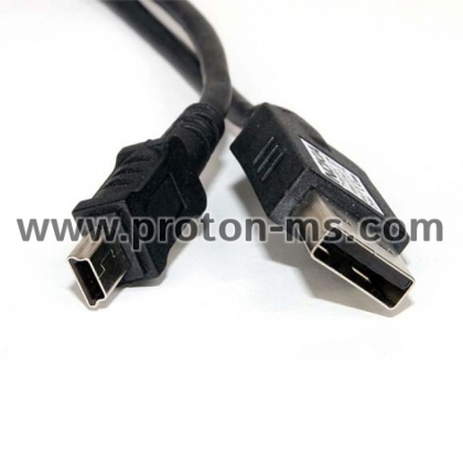 КАБЕЛ MINI USB, 1 М., КАБЕЛ USB КЪМ MINI USB/DKE2 1 M