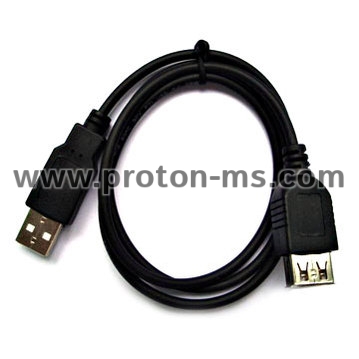Удължителен Кабел USB 2.0 Мъжко - Женско, 1.5 м., USB кабел за удължаване 1.5м