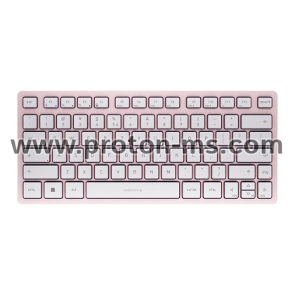 Classic keyboard CHERRY KW 7100 MINI BT, Bluetooth, Pink