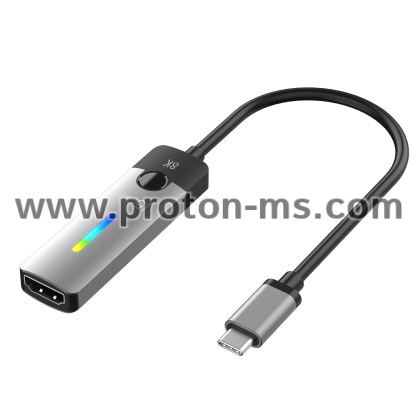 Адаптер j5create JCA157, USB-C мъжко - 8K HDMI 2.1 женско