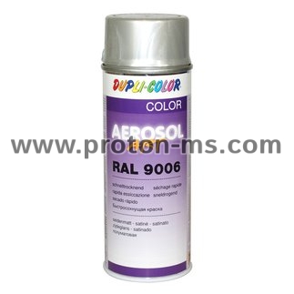 Aerosol Art Spray Silver Satin 9006 400ml 032286