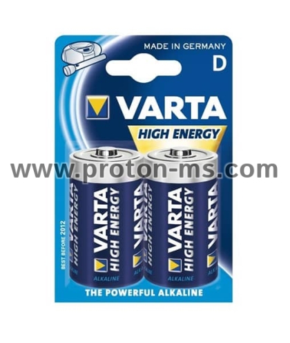 Алкална Батерия Varta High Energy Alkaline LR20, D, 1 бр.