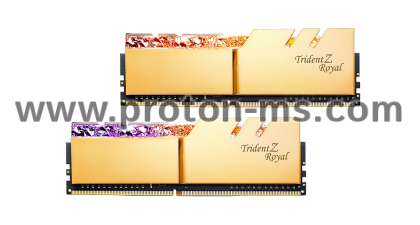 Памет G.SKILL Trident Z Royal 32GB(2x16GB) DDR4 PC4-32000 4000MHz CL19 F4-4000C19D-32GTRG