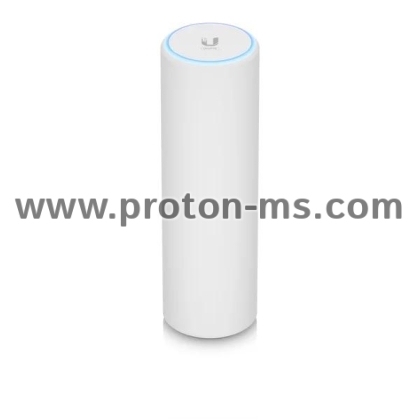Access Point Ubiqiti U6-Mesh, 2.4/5 GHz, 573.5 - 4800Mbps, 4x4MIMO, PoE, Бял