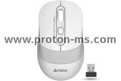 Optical Mouse A4tech FG10 Fstyler, Wireless, Silent, White