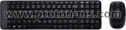 Wireless Keyboard and mouse set Logitech MK220, Black