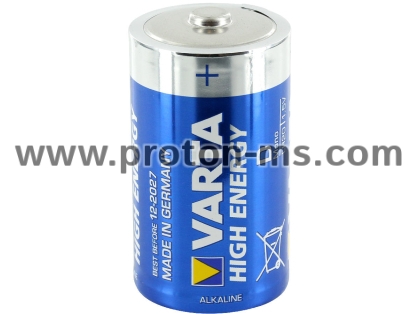 Алкална Батерия Varta High Energy Alkaline LR20, D, 1 бр.