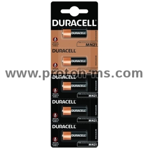 Алкална батерия DURACELL 12 V /5бр./в пакет/ цена за 1 бр./ за аларми А23 MN21
