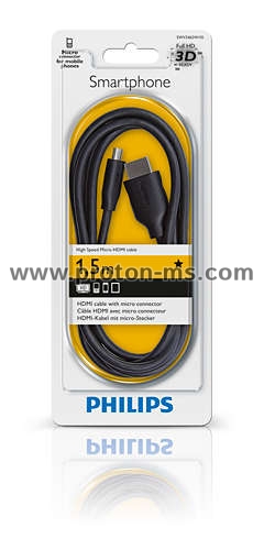 Philips High Speed HDMI/Micro USB Cable for Smartpones