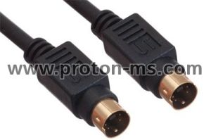 S-Video Plug - S-Video Plug Cable, 1m.