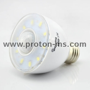 LED крушка със сензор, E27, 3W