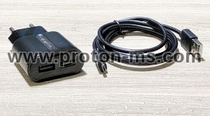 Зарядно Устройство VS Mobile 100-240V 2xUSB 2.4A с делим кабел USB-A към USB C 30110