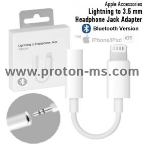 Apple Lightning to Headphone Jack Adapter, преходник от iPhone 5 6 7 Lightning към стерео жак 3.5 mm