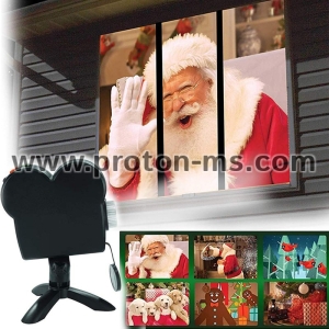 Коледен прожектор за декорация на прозорци Window Projector