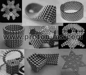 Магнитни Топчета (сфери), Neo Cube, Zen Magnets, Neo Spheres, 216 бр. топчета, Червени, 5mm