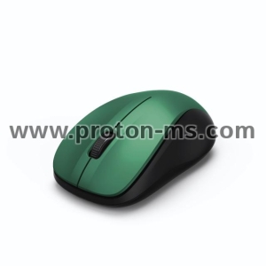 Безжична оптична мишка HAMA MW-300, USB, 3 бутона, 2.4 GHz, зелен 