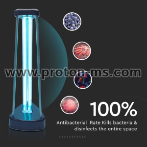 38W UV-C Бактерицидна Антивирусна Лампа с Озон за 60м2 