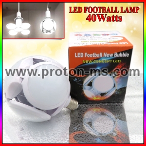 Функционална Разгъваща се Лед Лампа, полилей Луксозна LED Крушка 40W