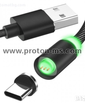 Магнитен USB кабел телефон, micro USB, type C, iPhone