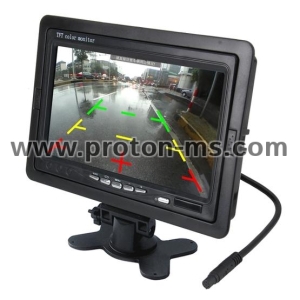 Монитор за автомобил за камера за задно виждане, 7 inch TFT LCD Color Monitor