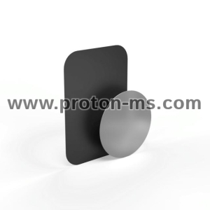 Метална плочка за магнитна стойка HAMA Magnet, Черен/Сребрист
