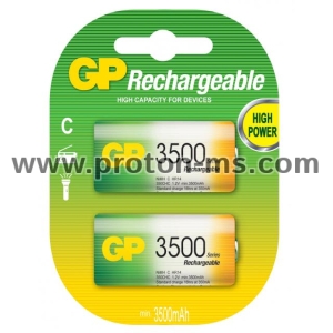 Акумулаторна Батерия GP NiMH R14 /C/ 350CHC 1.2V 3500 mAh 2 бр.в опаковка GP