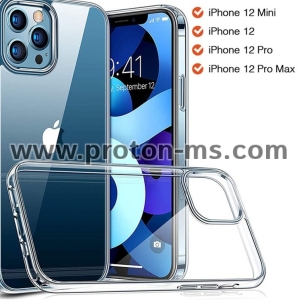 Прозрачен Стъклен Кейс Luxury Glass Case For iPhone 12 Pro Ultra Thin Transparent 