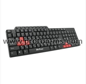 Мултимедийна клавиатура DeTech DE6085, USB, Кирилизирана, Черен