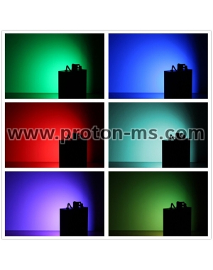 Мощен RGB блиц прожектор за дискотека, заведение, 108 LED